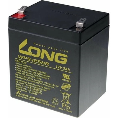 Long 12V 5Ah HighRate F2 WP5-12SHR F2 PBLO-12V005-F2AH