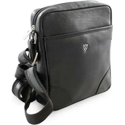 Malý černý kožený crossbag 215-1711-60