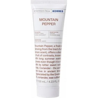 KORRES Балсам за след бръснене Планински пипер, Korres Mountain Pepper Aftershave Balm 125ml