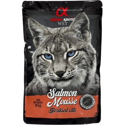 Alpha Spirit Sterilized Cat Jemná lososová pěna 85 g