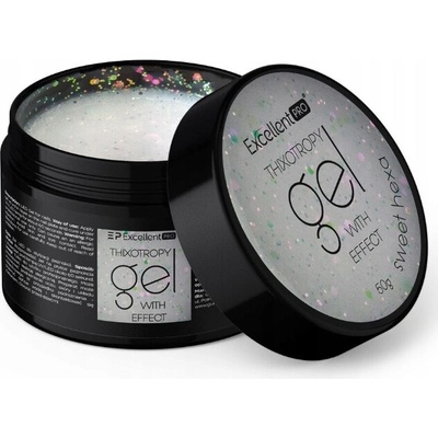 Excellent Pro stavební gel tiksotropní Sweet Hexa se třpytkami 15 ml