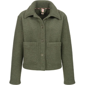 Engel Дамско вълнено яке Engel Women's Cropped Jacket Wool jacket - Schilf Melange - размер 46/48 (EU) (105-4631-0114)