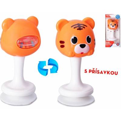 Mikro trading Chrastítko Tygr s přísavkou 12 cm