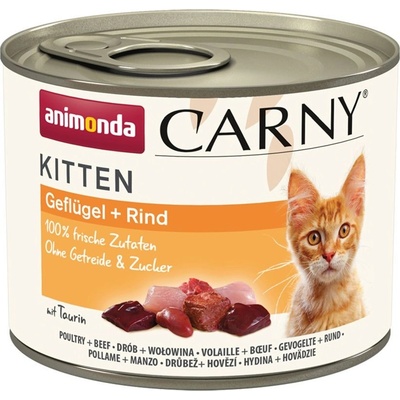 Animonda Carny Kitten - hydina a hovädzie 200 g
