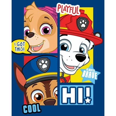 BrandMac Dětská deka TLAPKOVÁ PATROLA Playful modrá