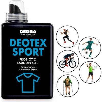 DEOTEX SPORT Probiotický prací gel na sportovní a funkční oblečení proti zápachu hloubkově čistí & chrání vlákna 30 praní