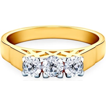 Image 1 of SAVICKI Юбилеен пръстен: двуцветно злато. диаманти