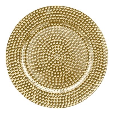 Horecano HORECANO-Подложна чиния релефна ф33cm ЗЛАТНА (HC-93940) 194600-1 (0193940)