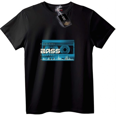NOONEBRAND Тениска Bass Culture Old School - S, Black