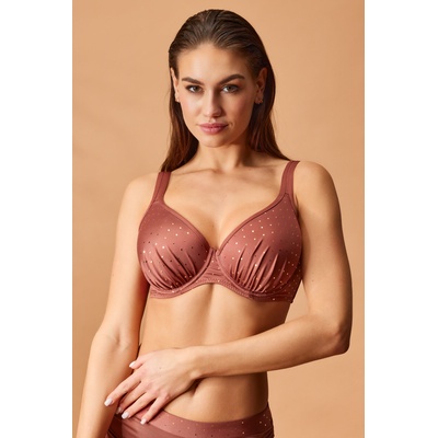 Astratex Горнище на бански костюм Maia Glitter Brown (P817MaiaGlitBrown)