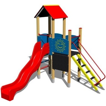 Playground zostava so šmýkačkou 4U204D-15