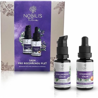 Nobilis Tilia Intenzivní péče Nobilis Tilia hyaluronové sérum s hydratačním účinkem 20 ml + Nobilis Tilia Intenzivní péče sérum s vitamíny 20 ml
