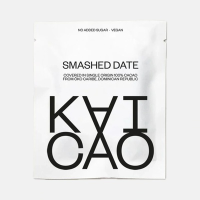 Kaicao Drcená datle ve 100% čokoládě s úlomky bobů 35 g