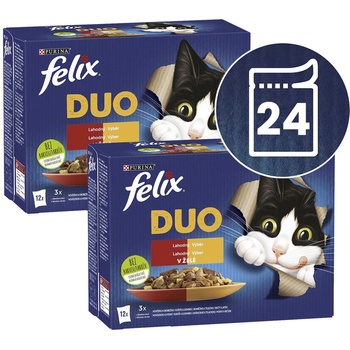 FELIX Капсули FELIX Fantastic DUO, вкусен избор в желе 24 x 85 г