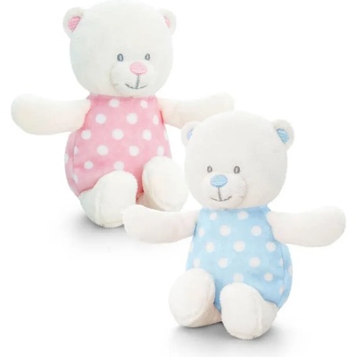 Keel Toys - Бебешко мече - дрънкалка - 13 см