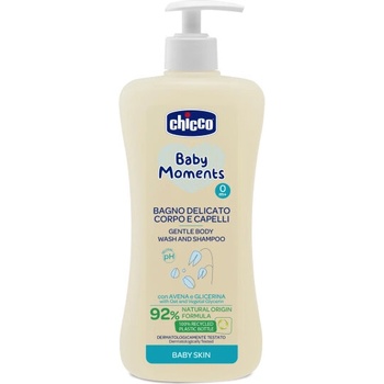 Chicco Шампоан за коса и тяло Baby Moments 0м+, 500 мл (1866)