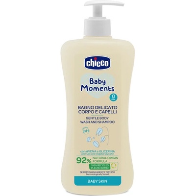 Chicco Шампоан за коса и тяло Baby Moments 0м+, 500 мл (1866)