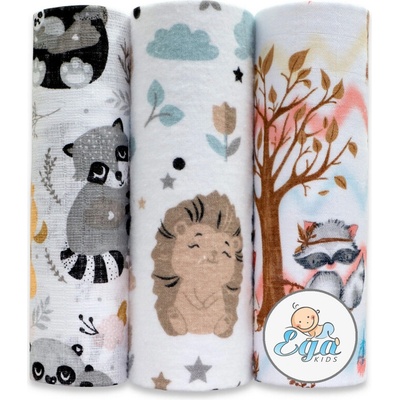 Ega Kids Látkové MIX lesné zvieratká 3 ks