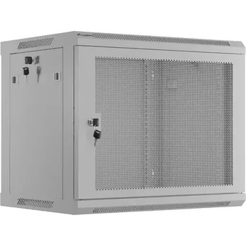 Image 1 of Lanberg Комуникационен шкаф, Lanberg rack cabinet 19" wall-mount 9U/600x450 with perforated door grey (flat pack) (WF01-6409-23S)