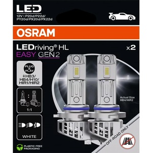 OSRAM LEDriving HL EASY GEN 2 2HB HB3/H10/HB4/HIR1/HIR2 26W 6500K