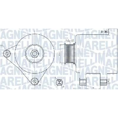 MAGNETI MARELLI Alternátor MAG 063732078010