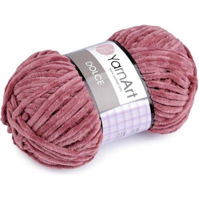 Pletací žinylková příze Dolce 100 g Varianta: 26 (751) starorůžová, Balení: 1 ks 42108/79186/217221