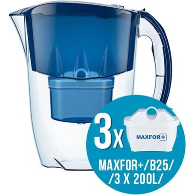 Aquaphor Филтрираща кана Aquaphor ДЖАСПЪР СИНЯ + 3БР ФИЛТЪР , 2, 8 L (4744131015675)