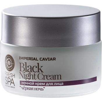 Natura Siberica čierny omladzujúci pletový nočný krém na tvár Imperial Caviar 50 ml