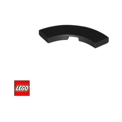 LEGO® 79393 Kruhová Dlaždice 3x3 rohová -zahlá Černá