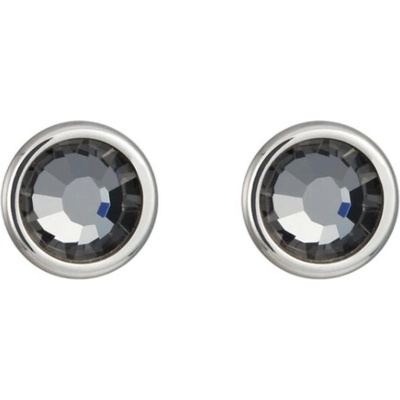 Bohemia Crystal Preciosa náušnice z chirurgickej ocele Carlyn s českým krištáľom chrómové 7235 40