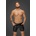 Noir Handmade H068 Mid-Length Shorts of Snake Wetlook with Back Pockets XXL