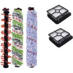  Mobilly комплект резервни четки и филтри за Bissell Crosswave 17132, 2225N, 2582N, 3551N (bissell 3xbrush, 2xfilter)
