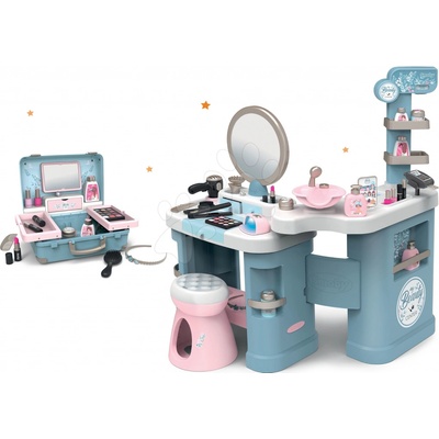 Set Kosmetický stolík elektronický My Beauty Center 3in1 Smoby s Kosmetickým kufríkom