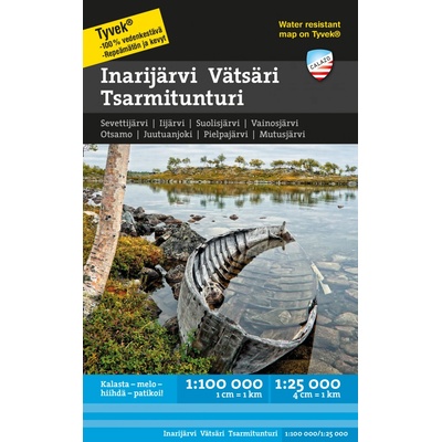 Inarijärvi, Vätsäri & Tsarmitunturi - turistická mapa