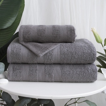 XPOSE Froté uterák DEVON - tmavo sivá 50x90 cm