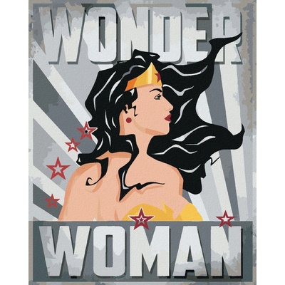 Zuty Wonder woman hvězda II 40 x 50 cm vypnuté plátno na rám 8596530191773