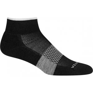 Icebreaker Дамски спортни чорапи Icebreaker Women's Multisport Light Mini Sports socks - Black / Snow / Metro Heather - размер 38-40 (EU) (201-3337-0812)