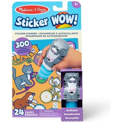Melissa and Doug Razítko samolepkami Sticker Wow Kočka – Zboží Dáma