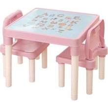 Balto Detský stôl so stoličkami #pink-coral