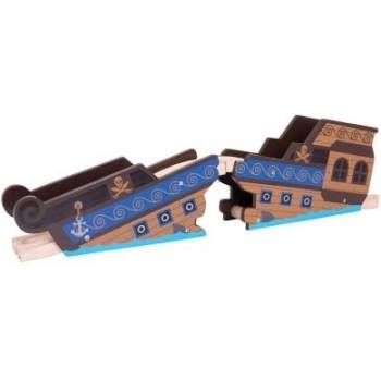 Image 1 of Bigjigs Toys - Дървен корабокрушенски мост