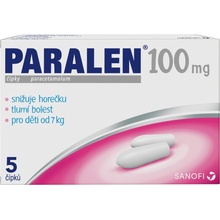 PARALEN RCT 100MG SUP 5