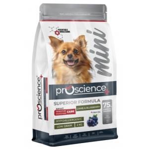 Proscience ProScience Adult Mini Dog - Lamb Blueberry - храна за пораснали кучета от мини породи с агне и боровинки - 2 кг, Турция