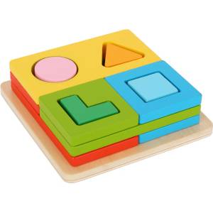 Tooky Toy Дървен сортер Tooky Toy Multi-shape TF862, 2+