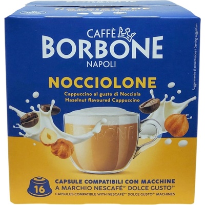Caffé Borbone Oříškové Cappuccino kapsle do Dolce Gusto 16 ks