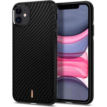 Spigen Ciel Wave Shell Case - дизайнерски силиконов (TPU) калъф за iPhone 11 (черен)