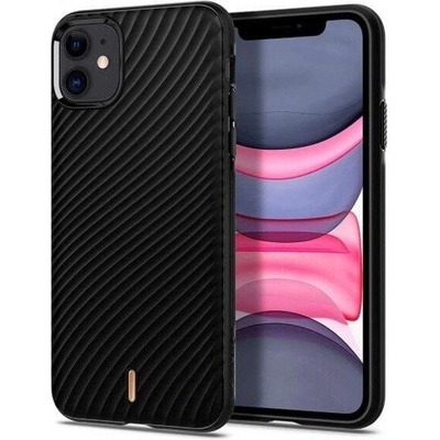 Spigen Ciel Wave Shell Case - дизайнерски силиконов (TPU) калъф за iPhone 11 (черен)