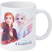 CurePink Bílý keramický hrnek Frozen II Ledové Království Destiny Is Calling MG25581 315 ml