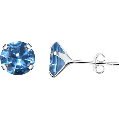 Majya stříbrné náušnice BLUE ICE 10508