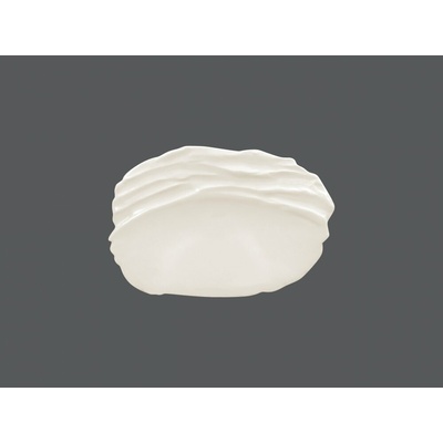 RAK Porcelain Talíř reliéfní mělký 27 x 18,5 cm bílá RAK-STEP25