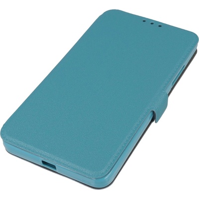 Кожен калъф, тип портфейл и поставка за LG K8 - Wallet Flip Case (син)